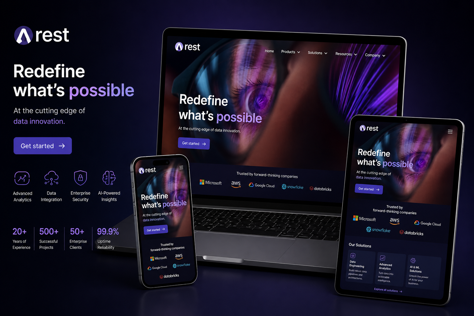 Arest – AI Data Intelligence & Real-Time Transaction Data Website