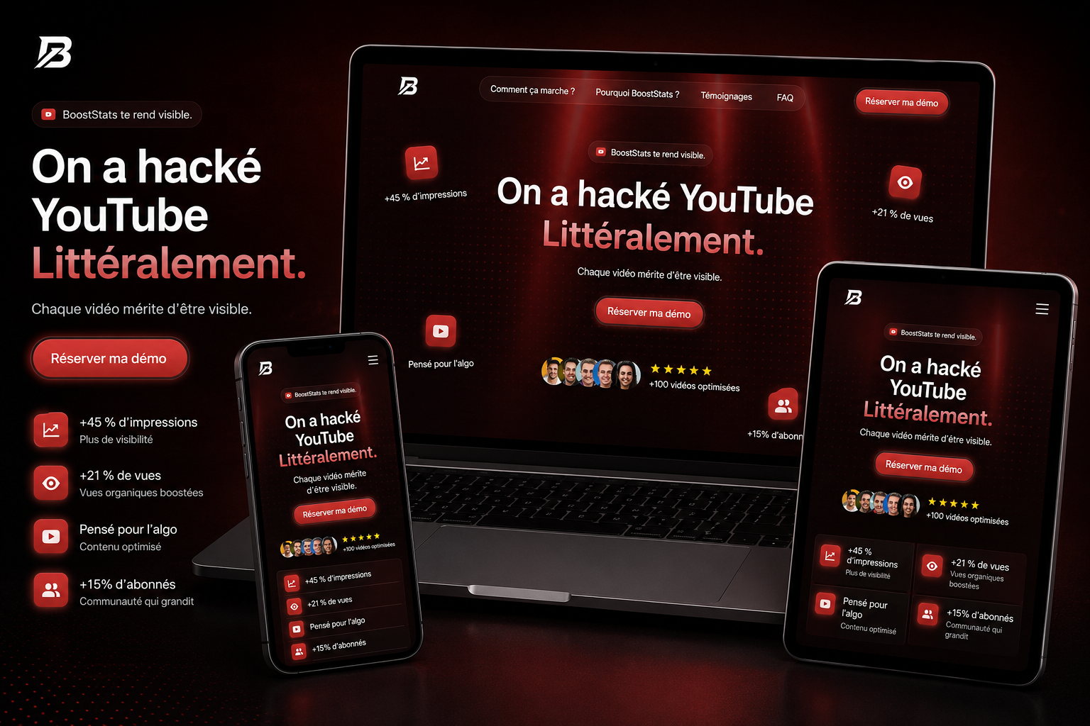 BoostStats – Automated YouTube SEO Optimization Website