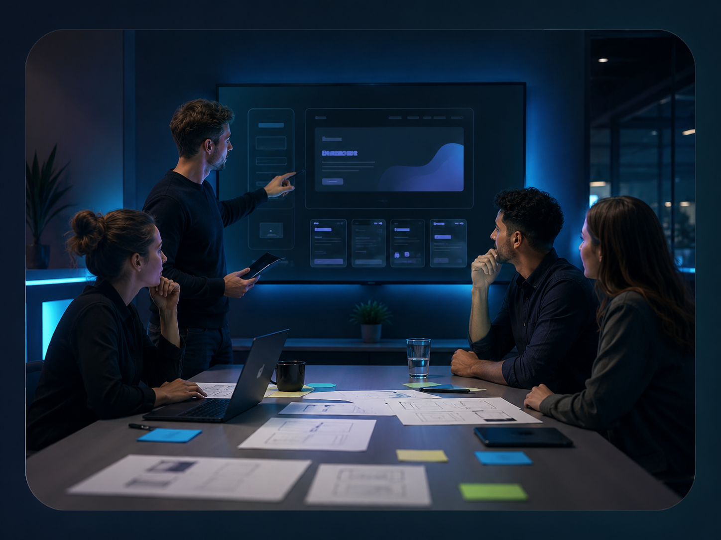Agency team collaborating